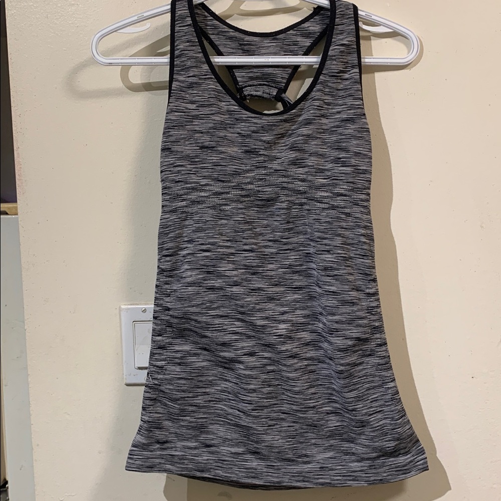 Black and Gray Racerback Tank